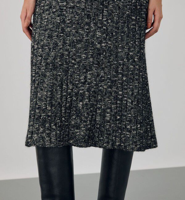 DES PRES「アルパカミックススラブ フレアミディスカート」|フレア|