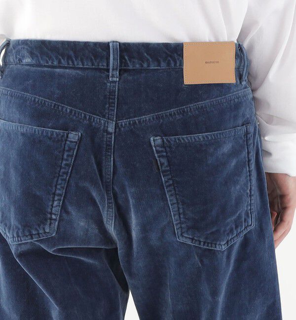 GALERIE VIE「ベルベットインディゴ ストレートパンツ」|チノ|