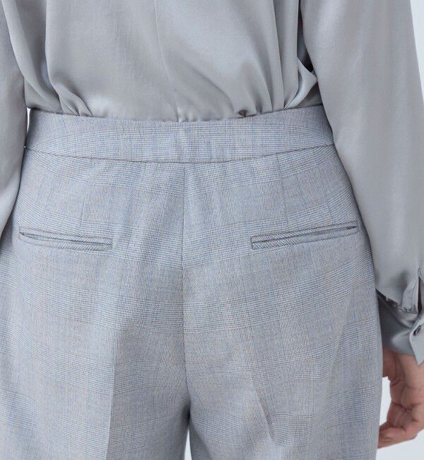 TOMORROWLAND collection「メランジグレンチェック ストレートパンツ」|スラックス|