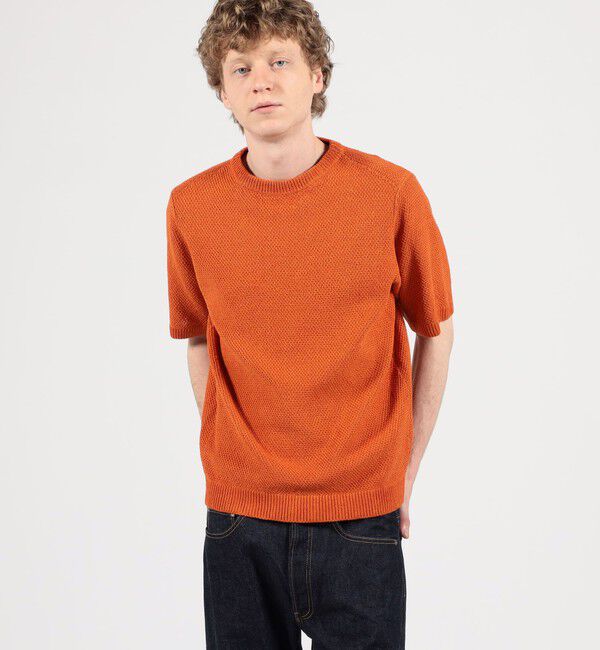 TOMORROWLAND MENS「TOMORROWLAND tricot コットンリネン クルーネックプルオーバーニット」|ニット・セーター|