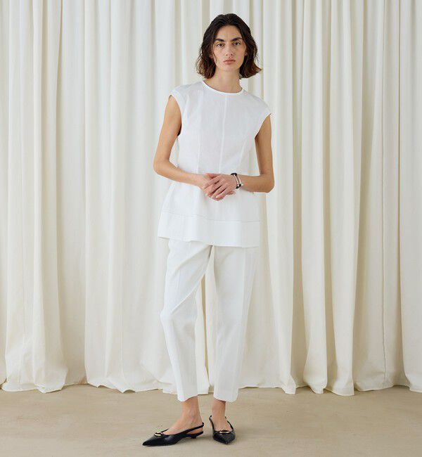 DES PRES「コットンタイプライター シェイプブラウス」|シャツ・ブラウス|