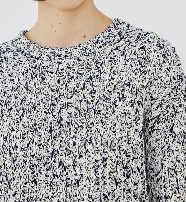 GALERIE VIE「コットンダップル クルーネックプルオーバー」|ニット・セーター|