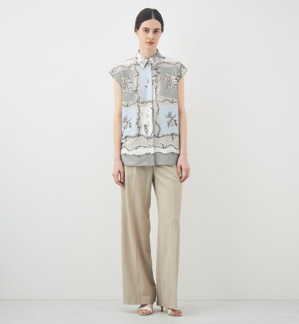 TOMORROWLAND collection「ローマプリント フレンチスリーブブラウス」|シャツ・ブラウス|