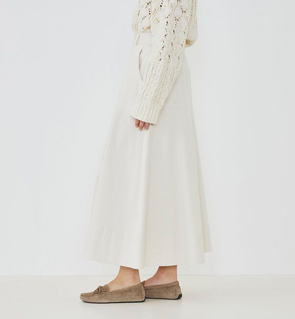 GALERIE VIE「ノンマーセライズドコットン フレアスカート」|フレア|