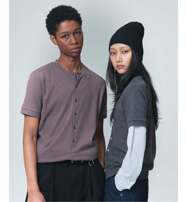 JOINT WORKS「≪予約≫NOCTO ARCHIVE/ノクト アーカイブ Collarless S/S  Cardigan」|カーディガン|