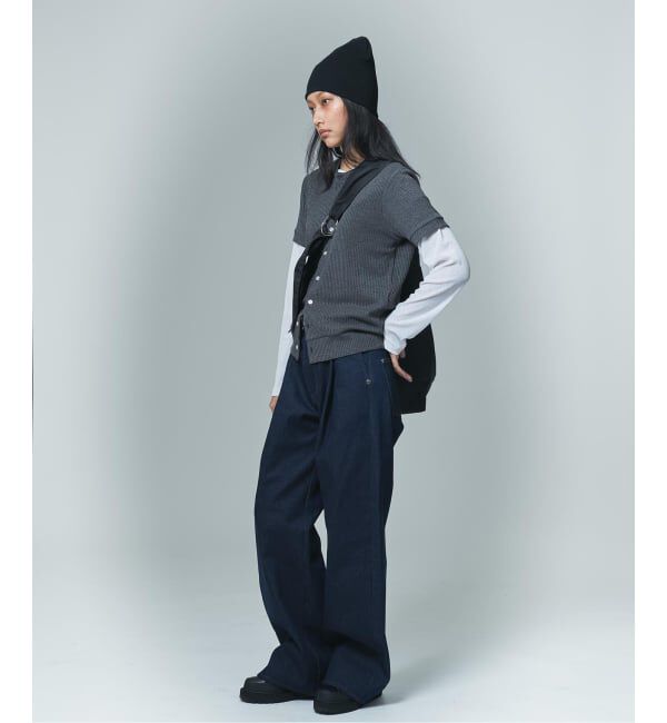 JOINT WORKS「≪予約≫NOCTO ARCHIVE/ノクト アーカイブ Collarless S/S  Cardigan」|カーディガン|