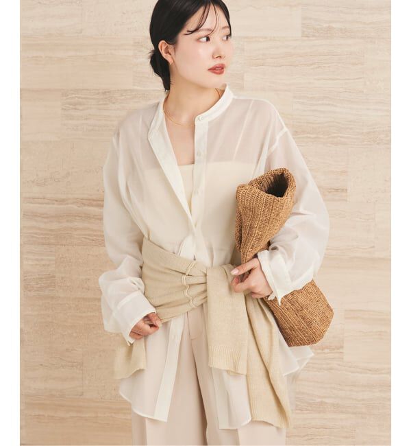 Plage「《予約》organdy sheer シャツ」|シャツ・ブラウス|