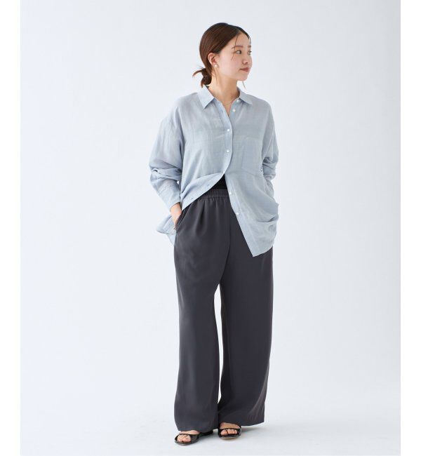 IENA「ダブルサテンイージーパンツ」|その他|