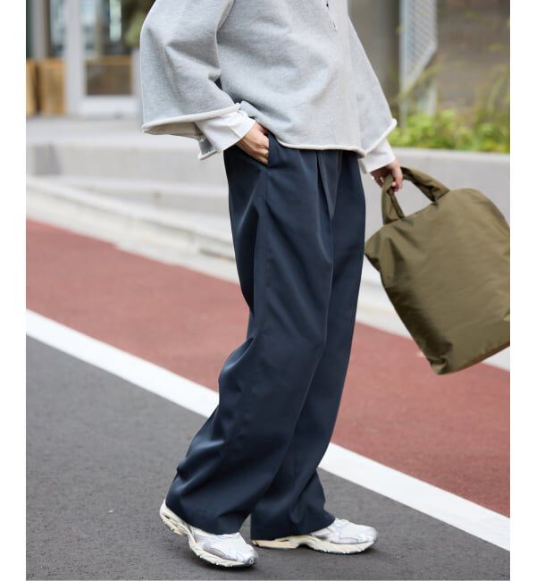 SLOBE IENA「《セットアップ対応可/WEBのみ4サイズ展開》撥水2タックチノパンツ」|チノ|