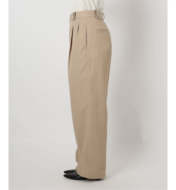 SLOBE IENA「《セットアップ対応可/WEBのみ4サイズ展開》撥水2タックチノパンツ」|チノ|