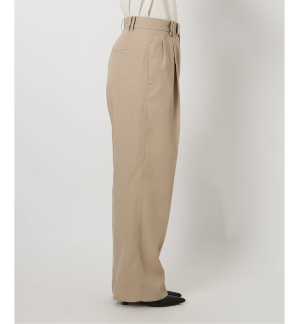 SLOBE IENA「《セットアップ対応可/WEBのみ4サイズ展開》撥水2タックチノパンツ」|チノ|