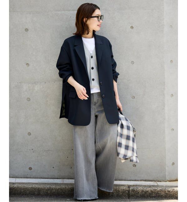 SLOBE IENA「《WEB限定/追加》PE SHARK ビックジャケット」|テーラードジャケット|