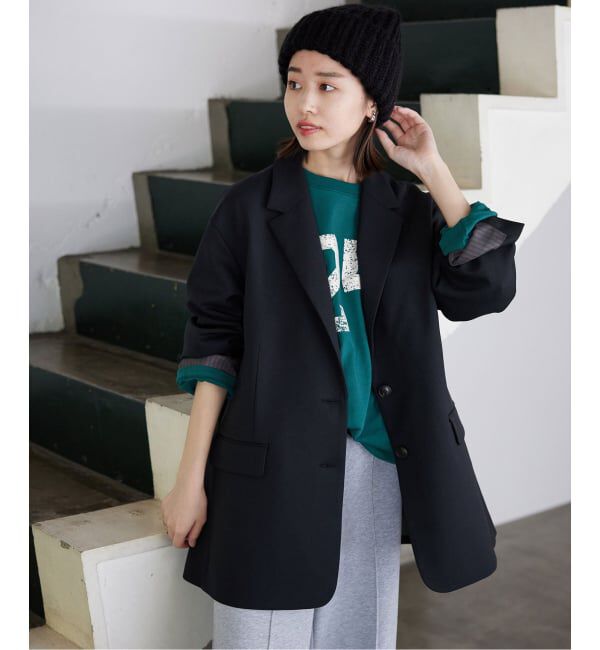 SLOBE IENA「《WEB限定/追加》PE SHARK ビックジャケット」|テーラードジャケット|