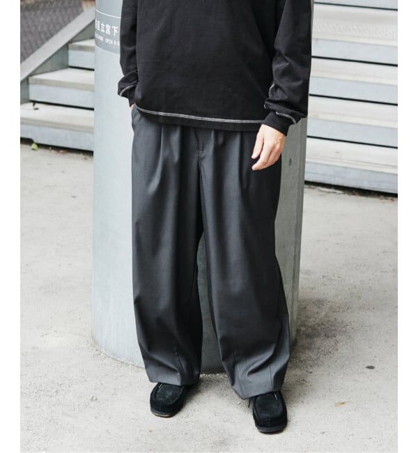 JOURNAL STANDARD「TRモダン ワイド スラックス」|スラックス|グレー