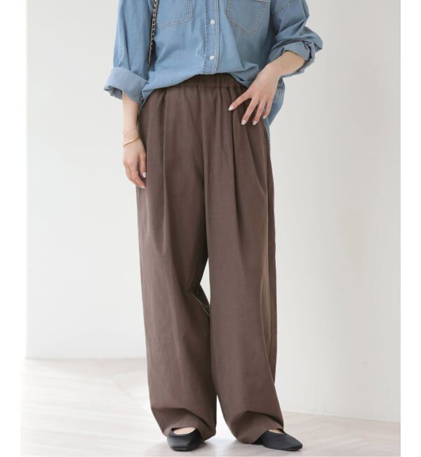 JOURNAL STANDARD relume「《予約》［26SS新作］リネンミックスリラックスカーブパンツ」|その他|