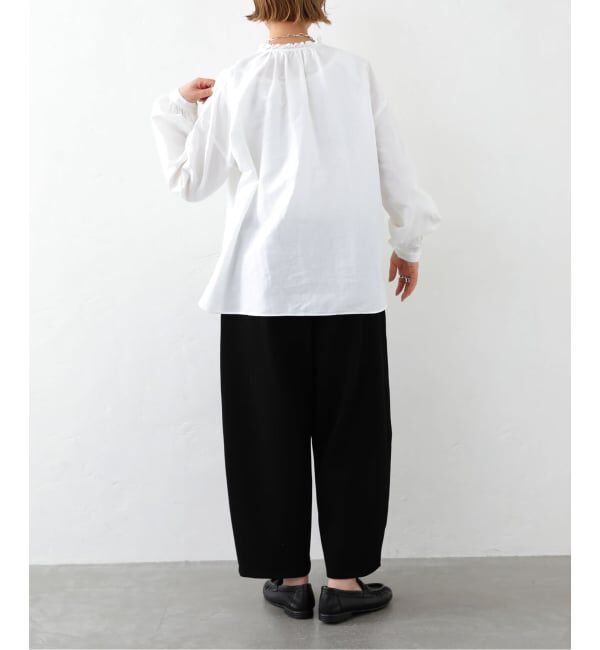 journal standard luxe「《追加》CLシャンブレー フリルブラウス」|シャツ・ブラウス|