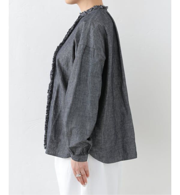 journal standard luxe「《追加》CLシャンブレー フリルブラウス」|シャツ・ブラウス|