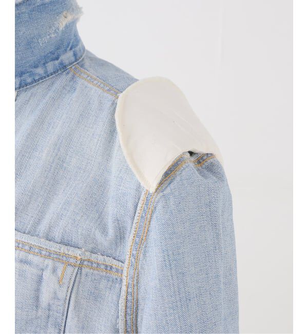 JOURNAL STANDARD「【HOLIDAY/ホリデイ】 DAMAGE DENIM PADDED SHOULDER JAC」|デニムジャケット|