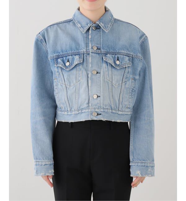 JOURNAL STANDARD「【HOLIDAY/ホリデイ】 DAMAGE DENIM PADDED SHOULDER JAC」|デニムジャケット|