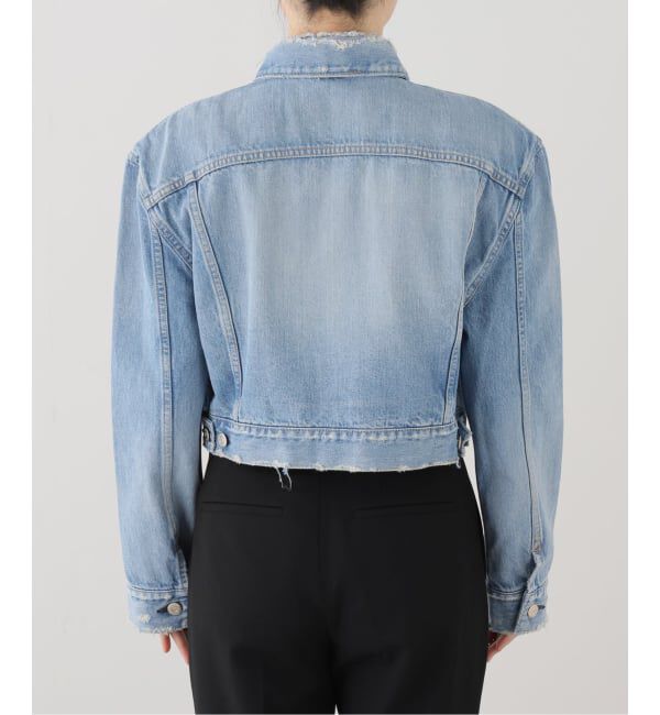JOURNAL STANDARD「【HOLIDAY/ホリデイ】 DAMAGE DENIM PADDED SHOULDER JAC」|デニムジャケット|