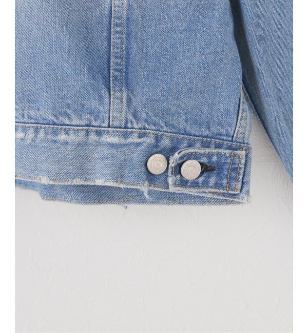 JOURNAL STANDARD「【HOLIDAY/ホリデイ】 DAMAGE DENIM PADDED SHOULDER JAC」|デニムジャケット|