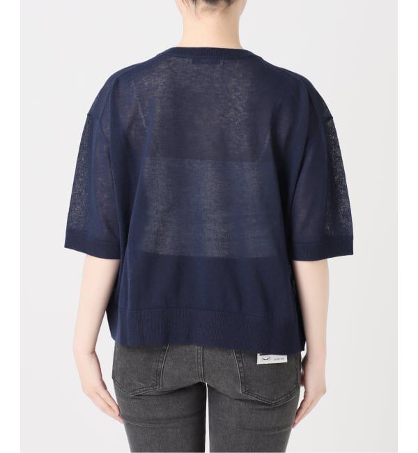 JOURNAL STANDARD relume「《予約》シアーロゴハーフスリーブプルオーバー」|ニット・セーター|