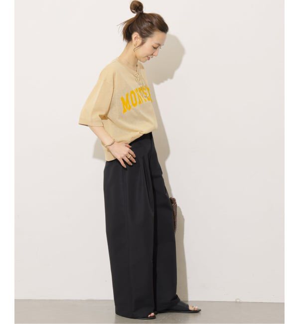 JOURNAL STANDARD relume「《予約》シアーロゴハーフスリーブプルオーバー」|ニット・セーター|