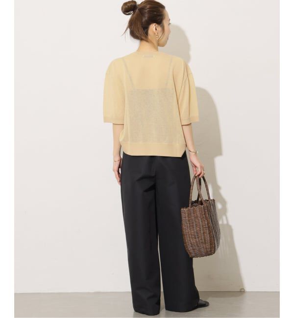 JOURNAL STANDARD relume「《予約》シアーロゴハーフスリーブプルオーバー」|ニット・セーター|