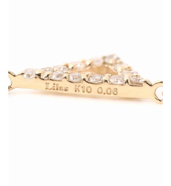 Lilas by Spick&Span「トライアングルダイヤブレスレット K10」|ブレスレット・バングル|