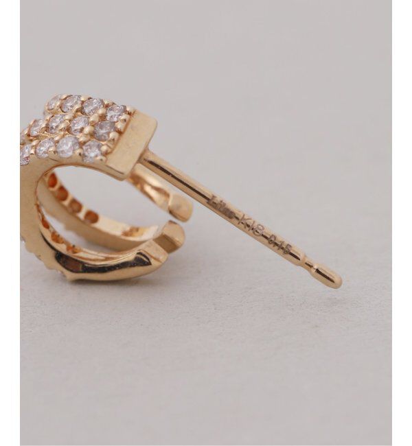 Lilas by Spick&Span「シャイニングダイヤ3ラインピアス K18（両耳）」|ピアス|