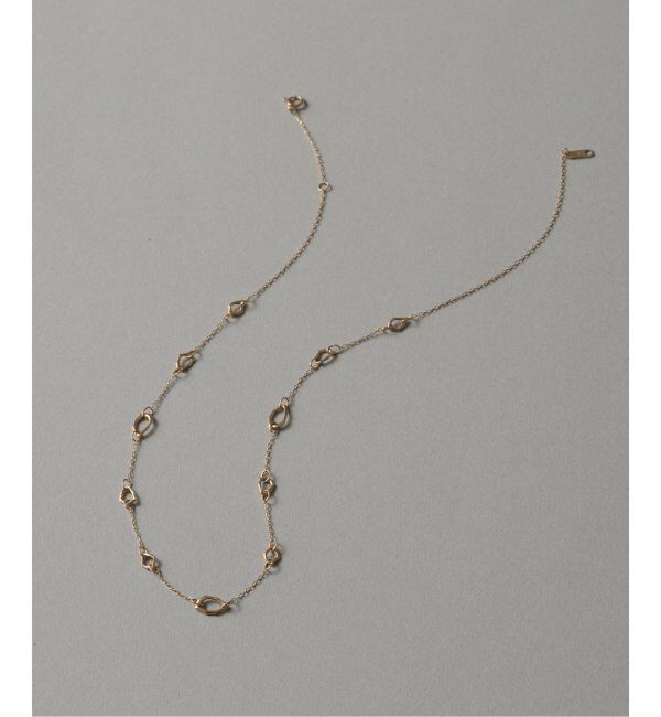 Lilas by Spick&Span「ミネラルパーツネックレス K10」|ネックレス|ゴールド