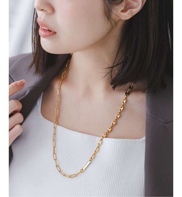 NOBLE「《NOBLE別注・追加》in mood/インムード ミドルMIXチェーンネックレス」|ネックレス|