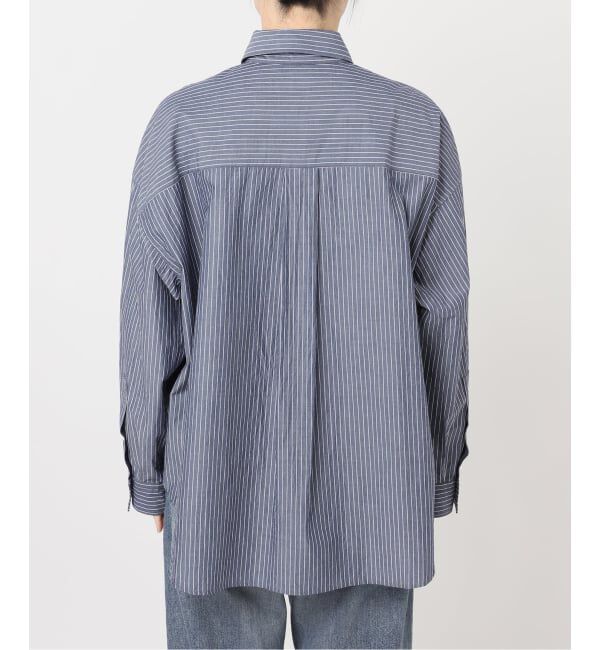 FRAMeWORK「BLUE STRIPE オーバーシャツ」|シャツ・ブラウス|