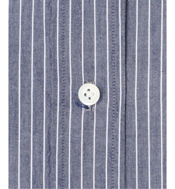 FRAMeWORK「BLUE STRIPE オーバーシャツ」|シャツ・ブラウス|