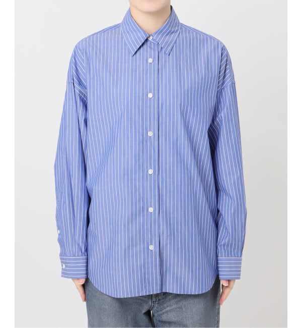 FRAMeWORK「BLUE STRIPE オーバーシャツ」|シャツ・ブラウス|