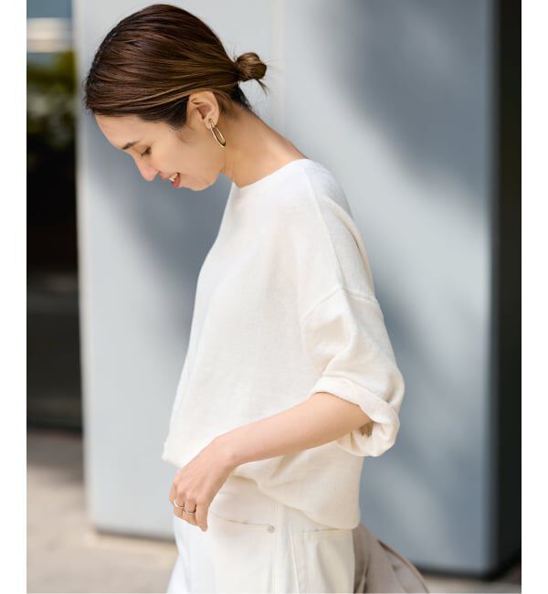FRAMeWORK「≪WEB先行 / 追加予約≫LINEN TERRY LOOSEプルオーバー」|Tシャツ・カットソー|