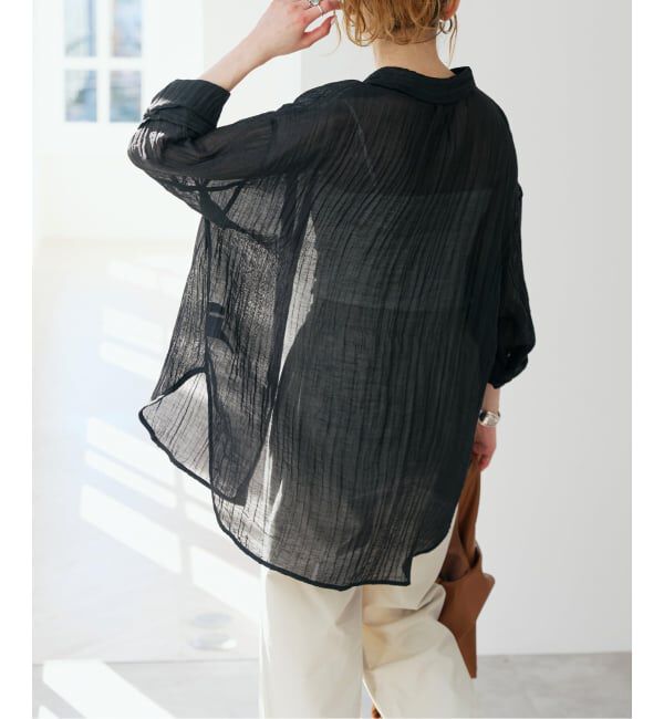 Spick and Span「《予約》クレープルーズシャツ」|シャツ・ブラウス|