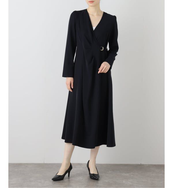  「【洗える】カシュクールワンピース」|ワンピース|