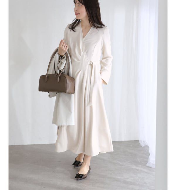  「【洗える】カシュクールワンピース」|ワンピース|