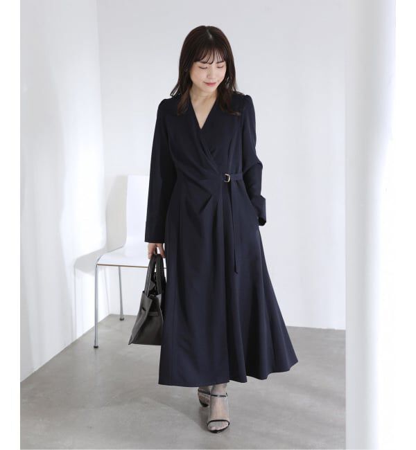  「【洗える】カシュクールワンピース」|ワンピース|