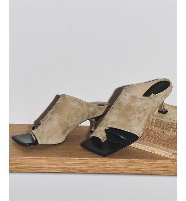 GRISE「《追加》GRISE5cmレザースクエアソフトトング」|サンダル|