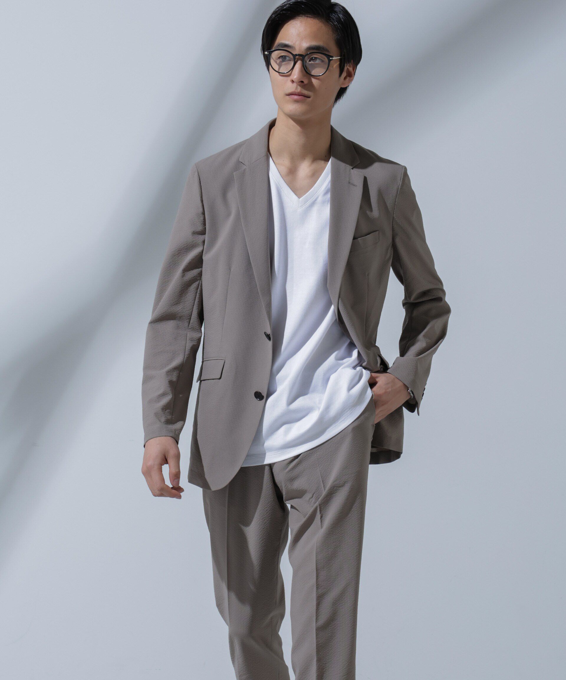 nano･universe「Anti Soaked(R)  汗染み防止 VネックTシャツ」|Tシャツ・カットソー|