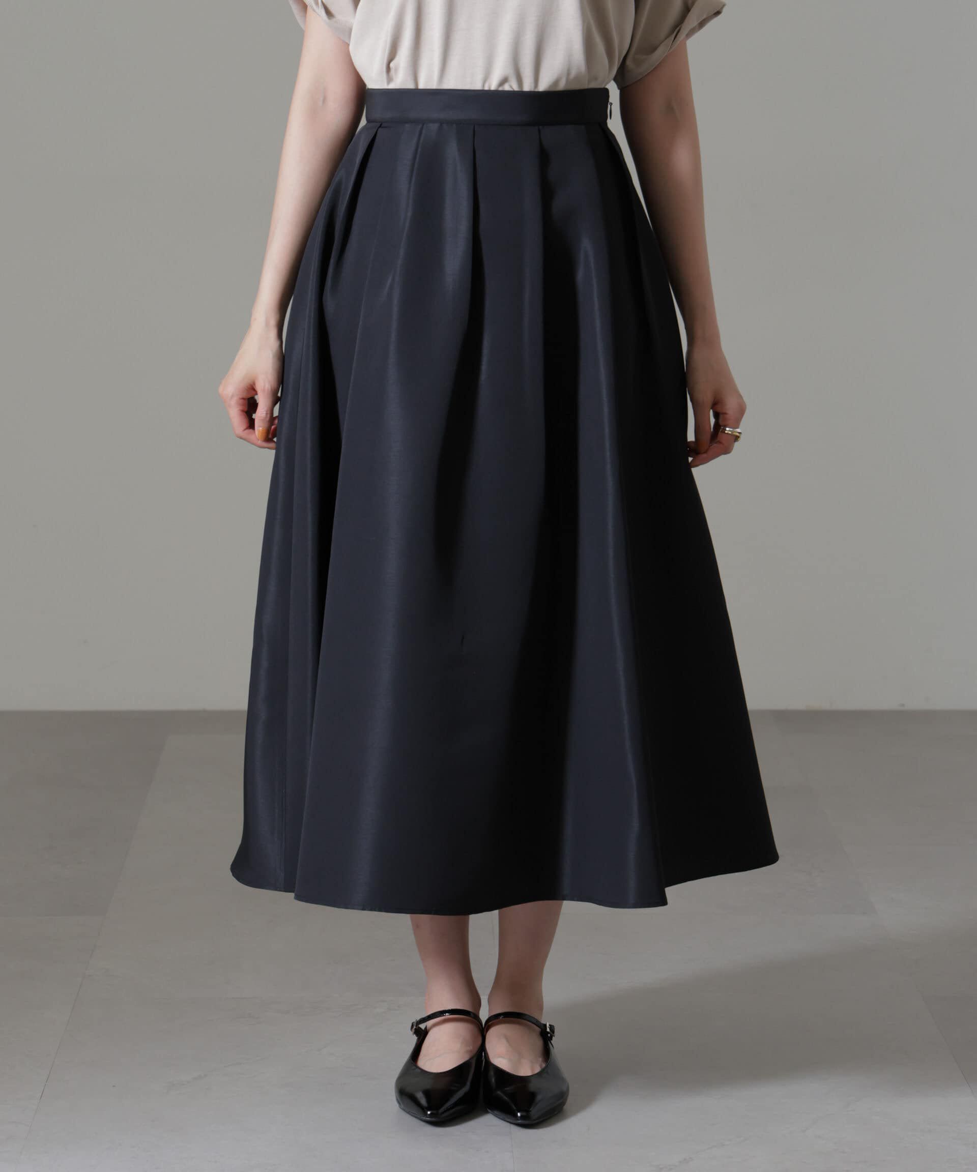 nano･universe「ランダムタックフレアスカート」|スカート|