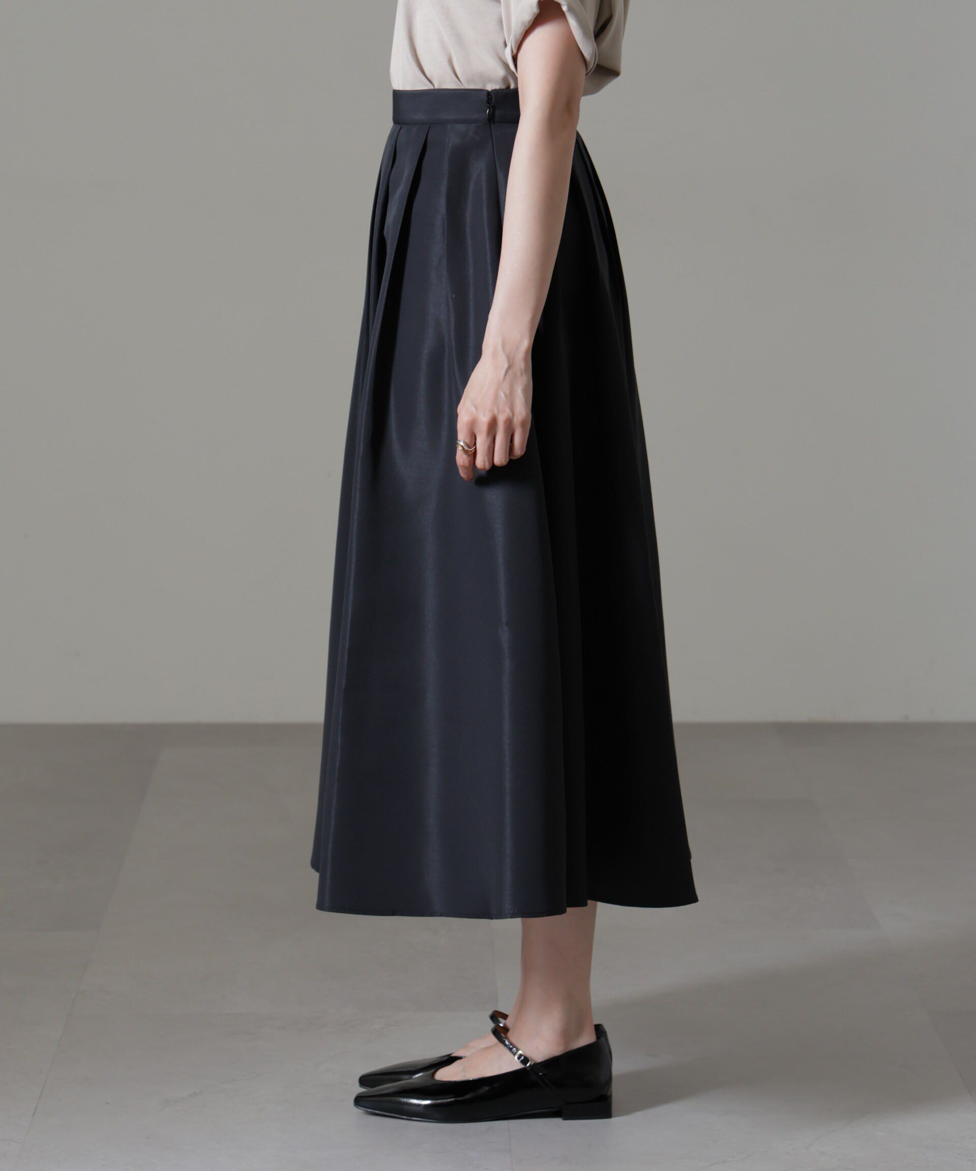 nano･universe「ランダムタックフレアスカート」|スカート|