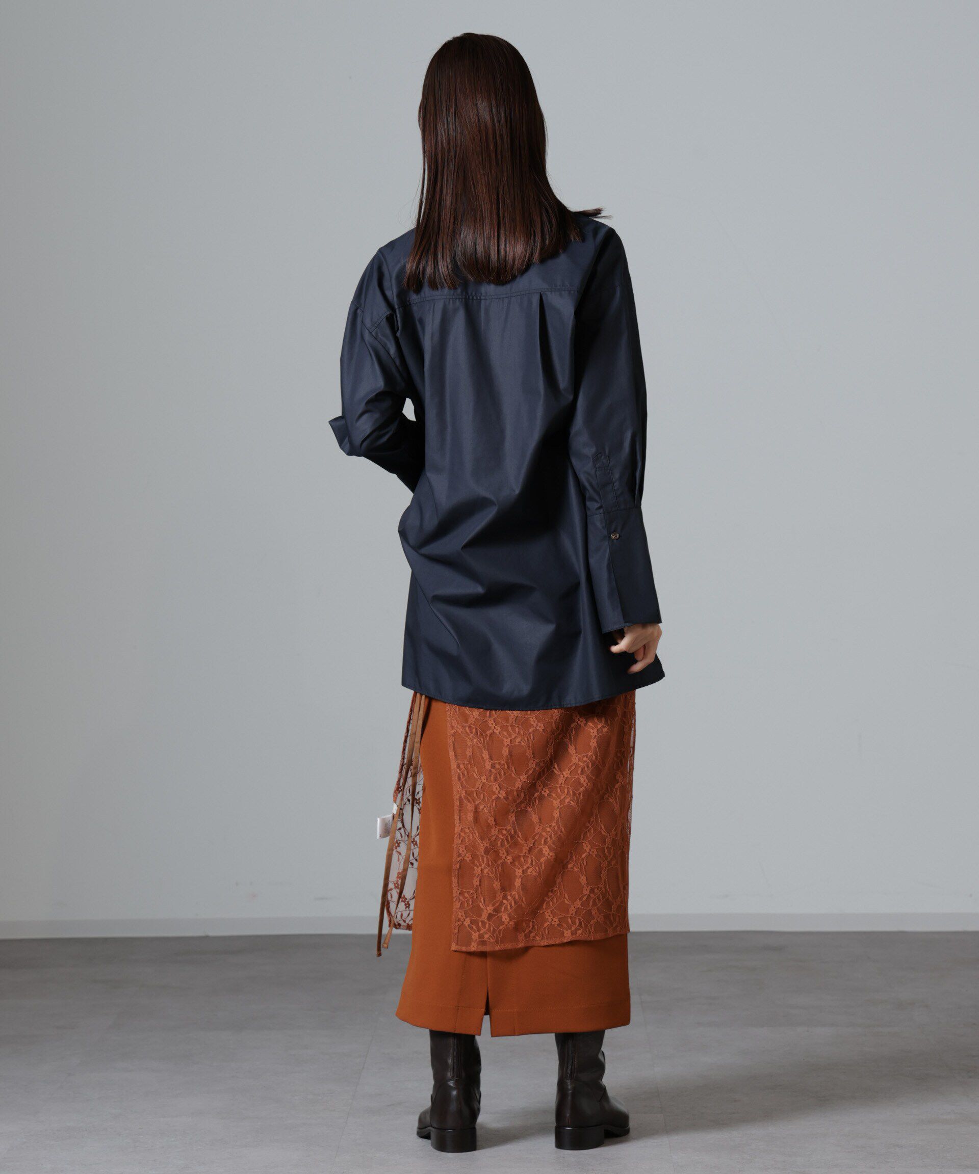 nano･universe「レースエプロンセットスカート」|スカート|