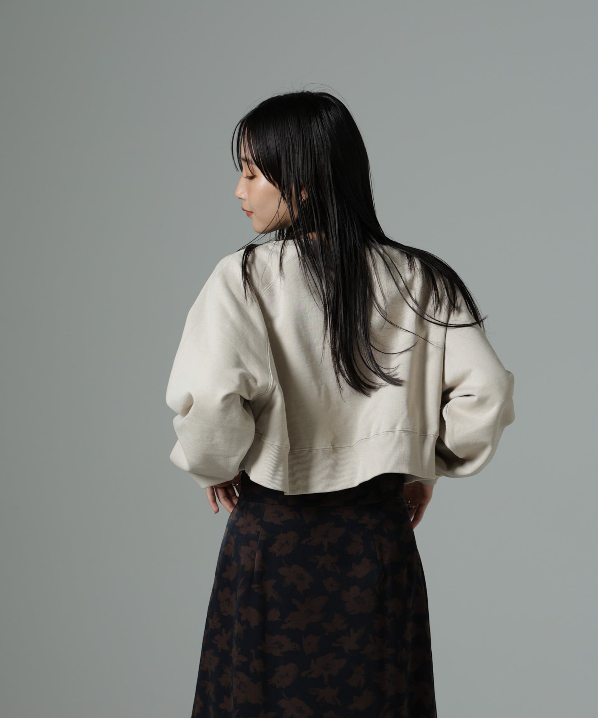 nano･universe「ショートスウェットプルオーバー」|Tシャツ・カットソー|