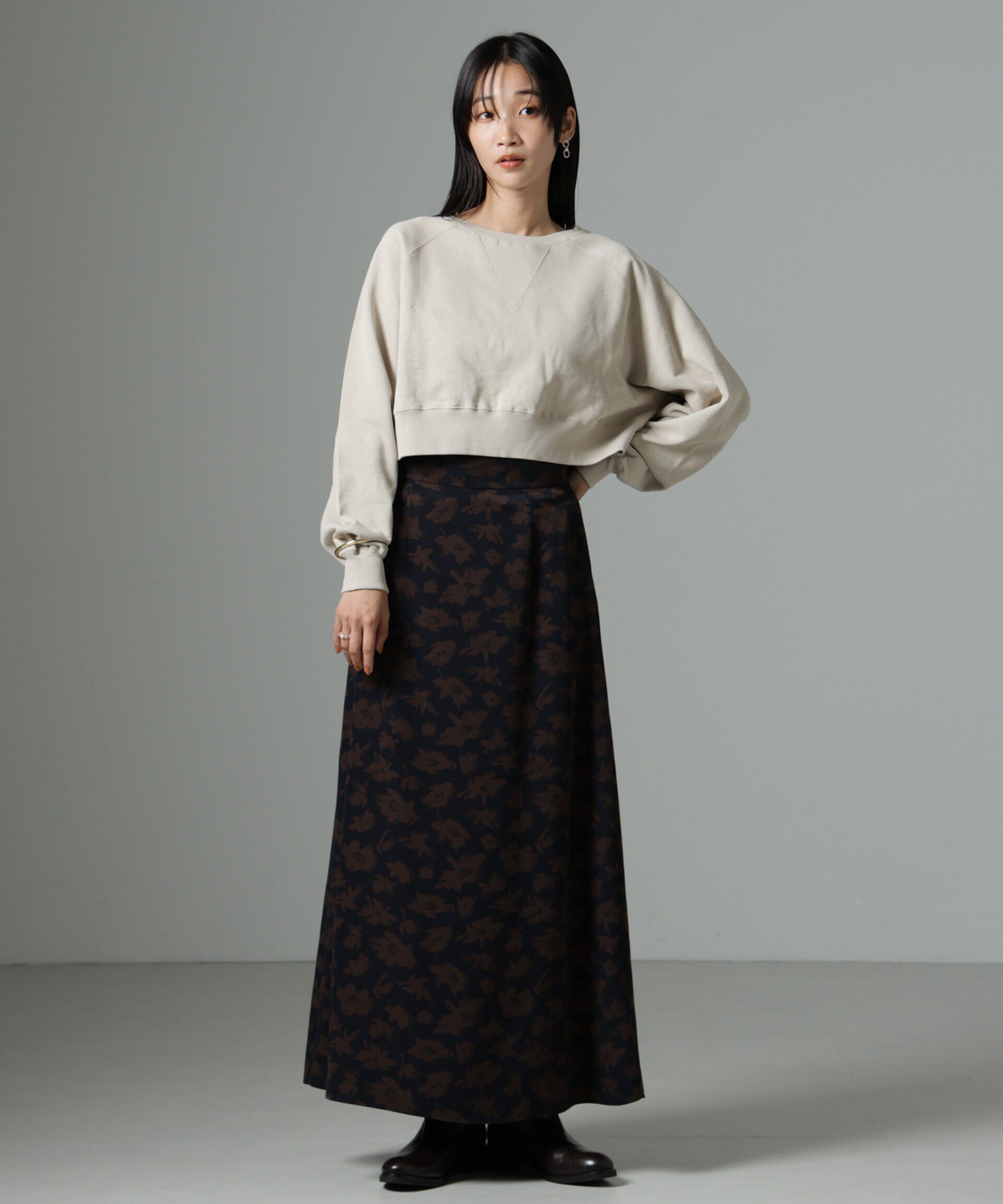 nano･universe「ショートスウェットプルオーバー」|Tシャツ・カットソー|