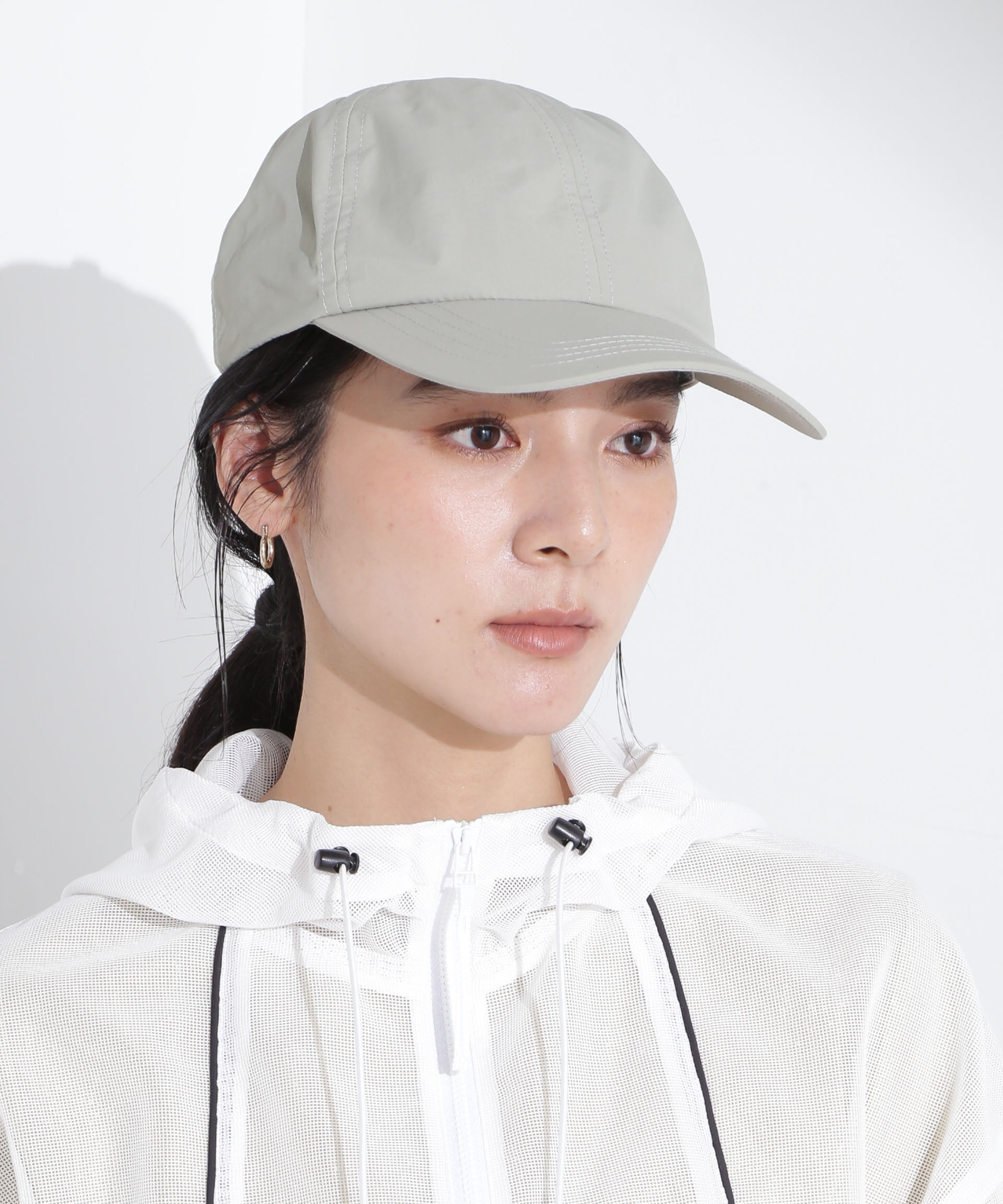 nano･universe「UVカット撥水サンシェードキャップ」|キャップ・キャスケット|L.カーキ1