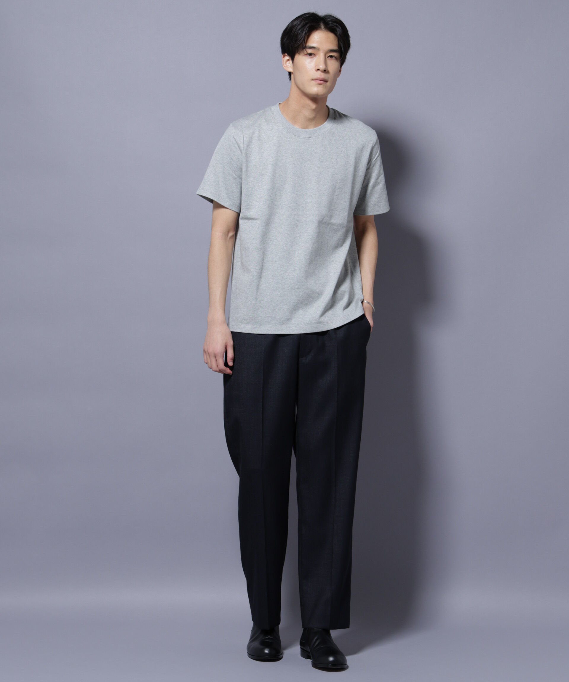 nano･universe「Anti Soaked(R) 汗染み防止 クルーネック レギュラーシルエットTシャツ」|Tシャツ・カットソー|