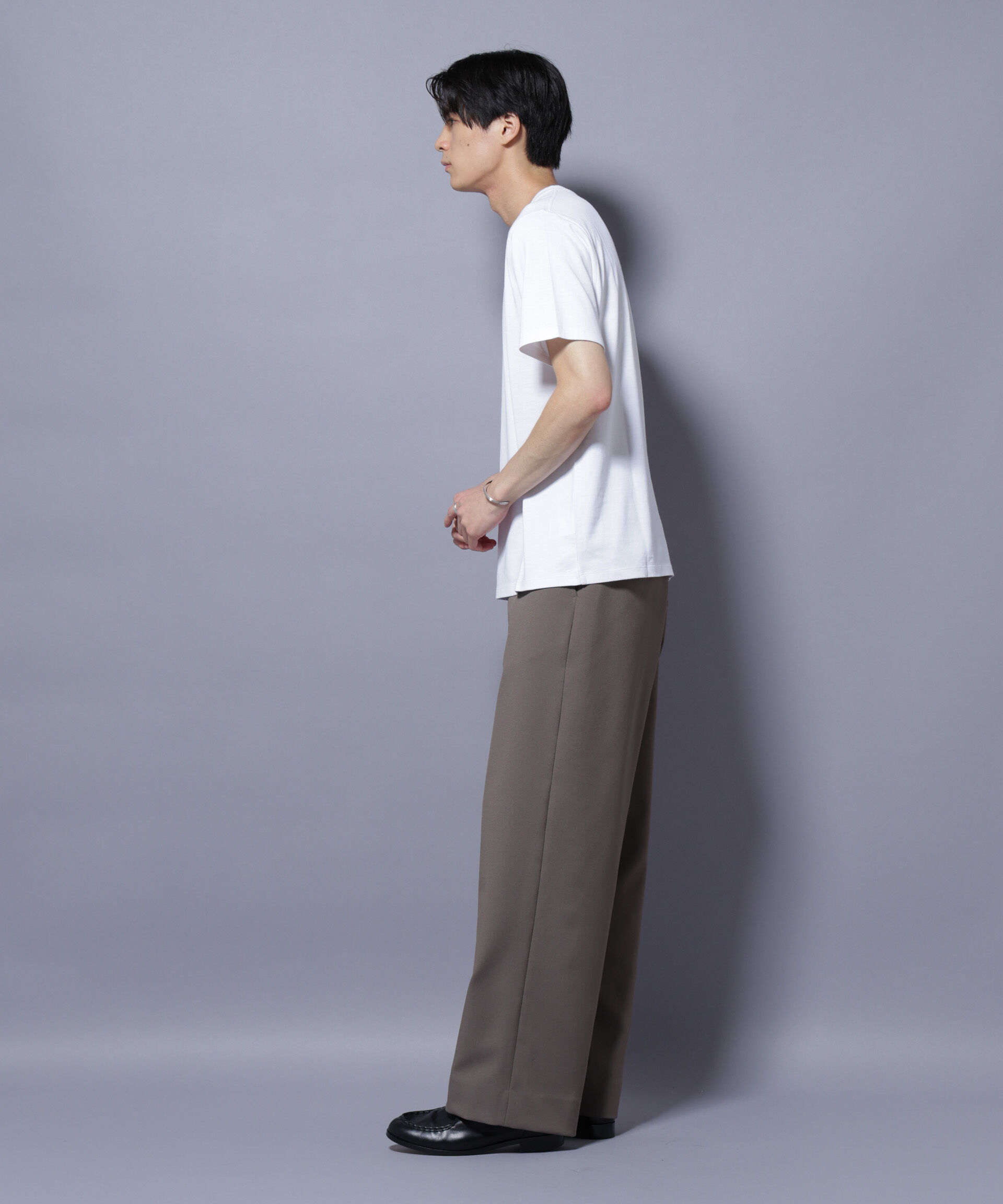 nano･universe「Anti Soaked(R) 汗染み防止 クルーネック レギュラーシルエットTシャツ」|Tシャツ・カットソー|